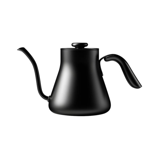 Milod Matte Black Stainless Steel Gooseneck Coffee Kettle - 350ml Precision Pour-Over Tea and Coffee Drip Pot